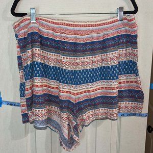 Forever 21+ Wide Leg Flowy Boho Shorts 2X